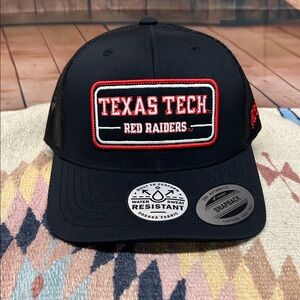 Hooey Texas Tech Red Raiders Patch Black Snap Back Cap